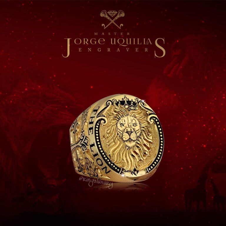 Lion Emperor Ring 18k Gold