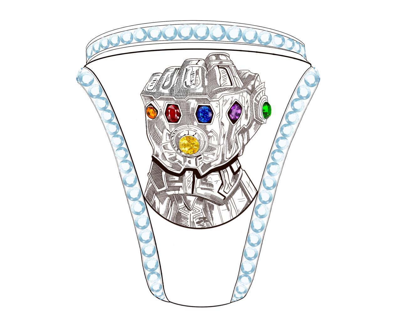 Avengers Ring Special Edition 18k Gold - Diamonds.