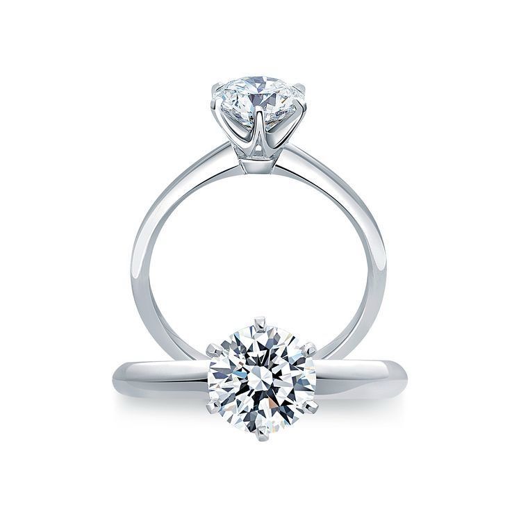 Engagement Ring Diamond 2.01 18k White Gold