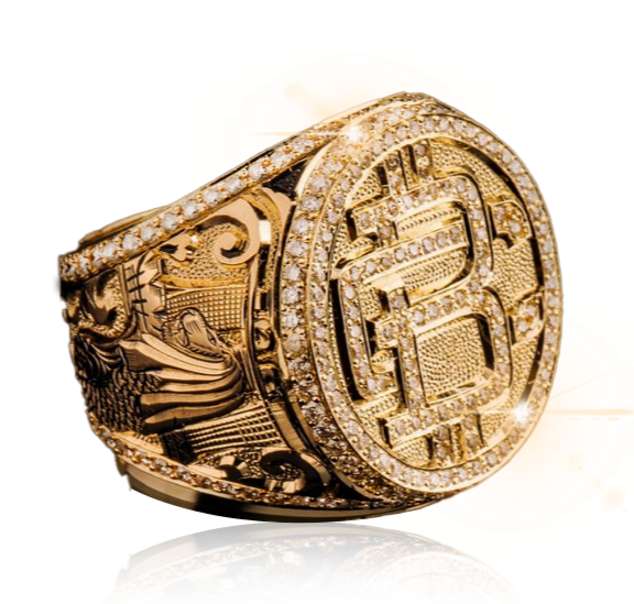 Bitcoin Ring Special Edition 18k Gold - Diamonds