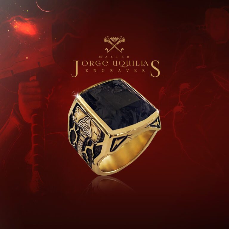 Tempest Ring 18k Gold Pietersite