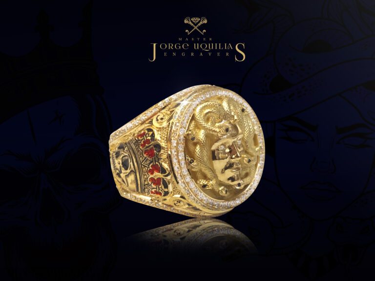 Medusa Ring Special Edition 18k Gold - Diamonds