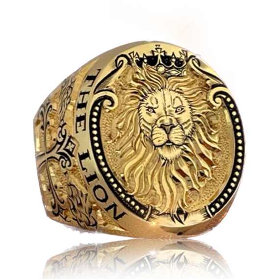 Lion Emperor Ring 18k Gold