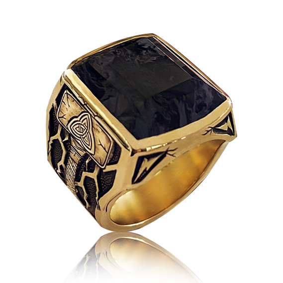 Tempest Ring 18k Gold Pietersite
