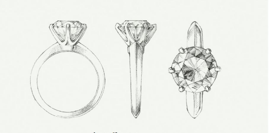 Engagement Ring Diamond 2.01 18k Gold