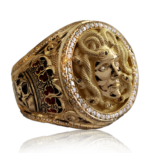 Medusa Ring Special Edition 18k Gold - Diamonds