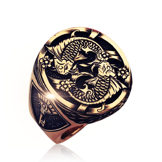 KOI Emperor Ring 18k Gold Rose