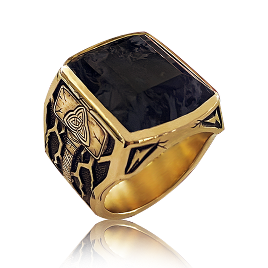 Tempest Ring 18k Gold Pietersite