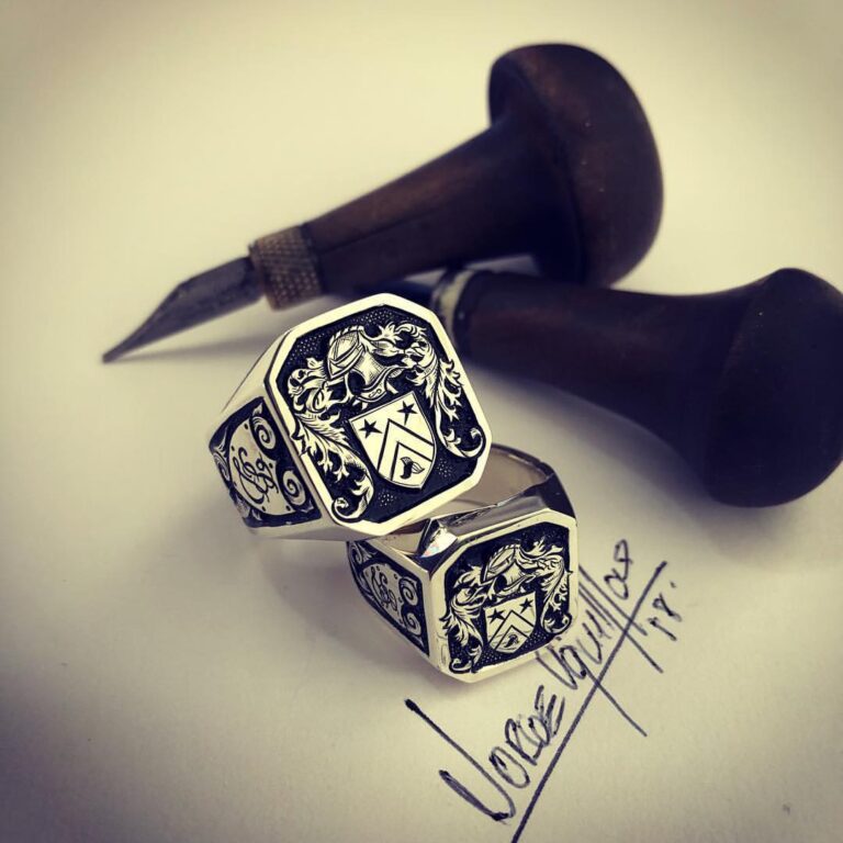 Family Crest Silver Ring.