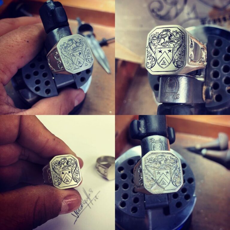 Family Crest Silver Ring.